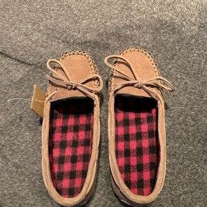 Old Friend kids loafer moccasin cowhide leather shoes size 13